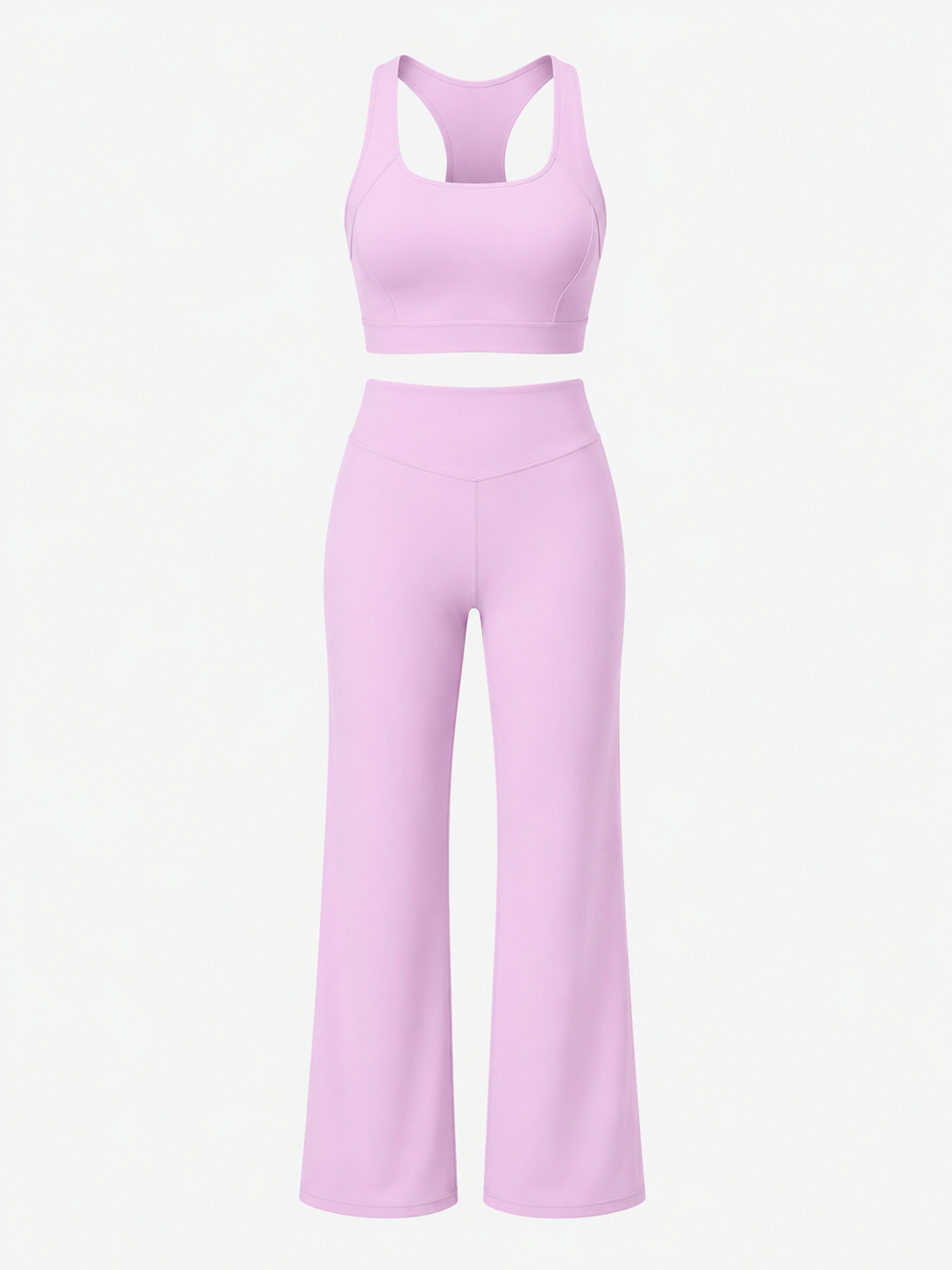 Pink Studio Sculpt Cross Strap Bra & Yoga Pants Set