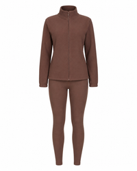 Chestnut Studio Sculpt High Waist Seamless Yoga Leggings with Long Sleeve Zip Jacket