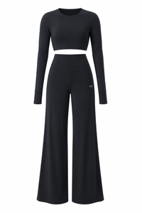 Black Studio Sculpt Nude Feel Running & Yoga Set