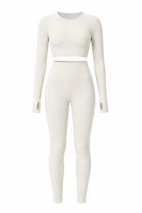 Ivory Studio Sculpt Women’s Exercise Set – Soft & Breathable