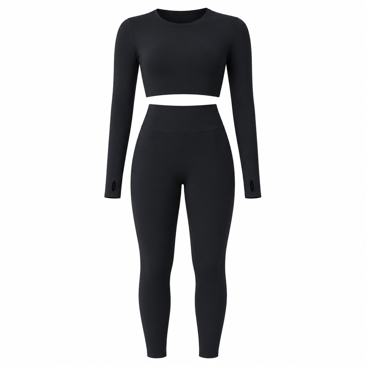 Black Studio Sculpt Women’s Exercise Set – Soft & Breathable
