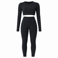 Black Studio Sculpt Women’s Exercise Set – Soft & Breathable