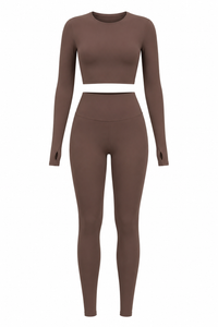 Chestnut Studio Sculpt Women’s Exercise Set – Soft & Breathable