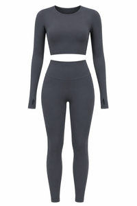 Grey Studio Sculpt Women’s Exercise Set – Soft & Breathable