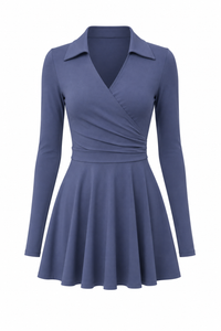LEM Studio Tennis Two Piece Top Casual Breathable Suit Blue