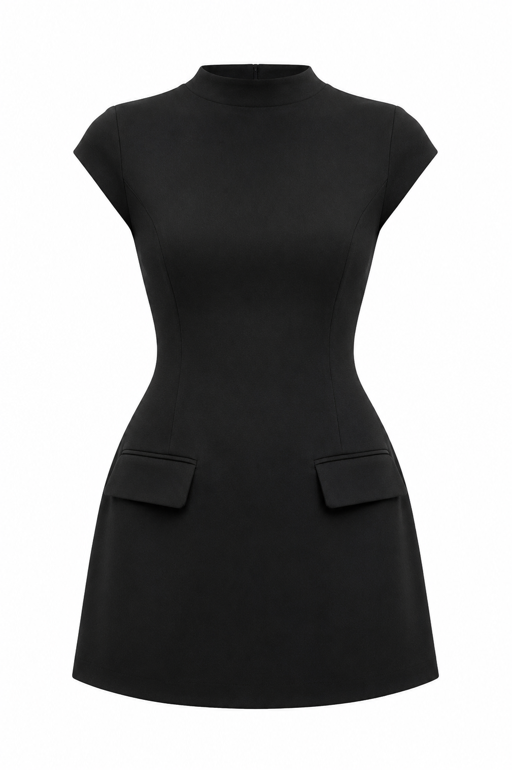 Mock Neck A-Line Tunic Top