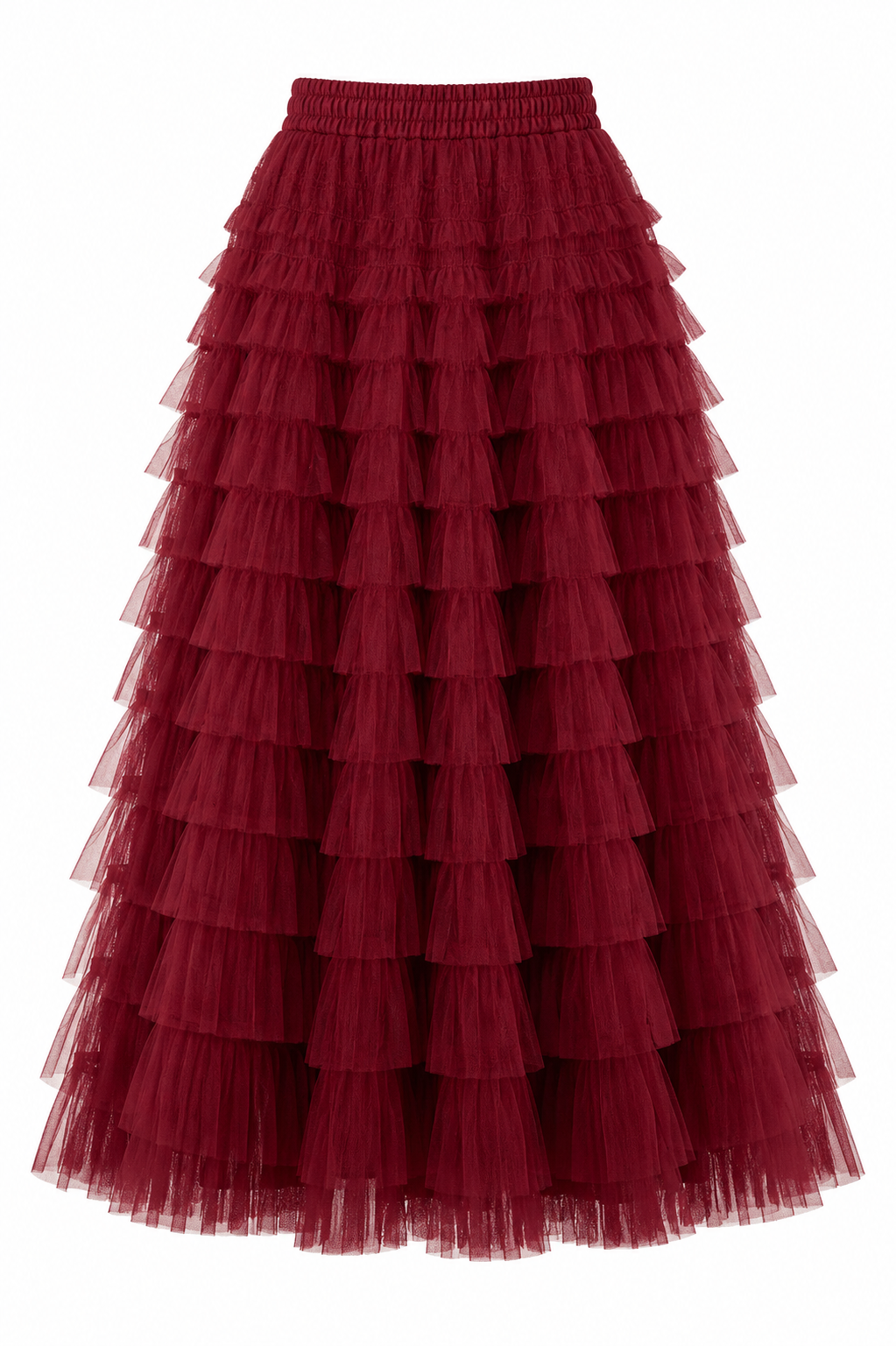 Maxi Skirt Elegant High Quality Internet Celebrity Tiered Dress A line Skirt