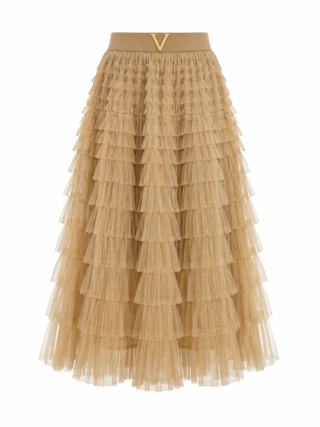 Maxi Skirt Elegant High Quality Internet Celebrity Tiered Dress A line Skirt