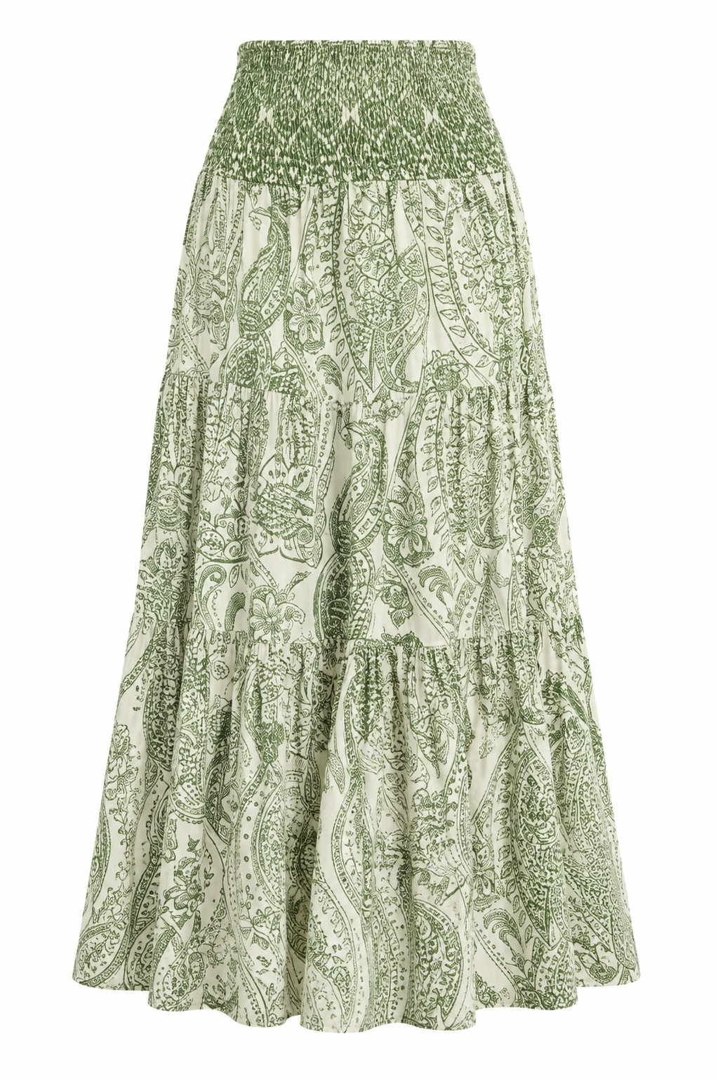 Paisley Print Maxi Skirt