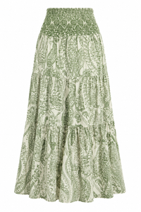 Paisley Print Maxi Skirt