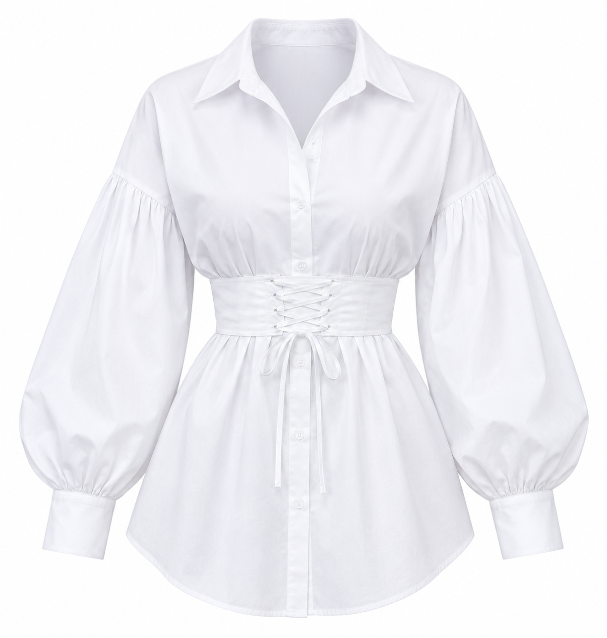 Women's New Waist Strap Slim Fit Sexy Lapel Shirt Dress