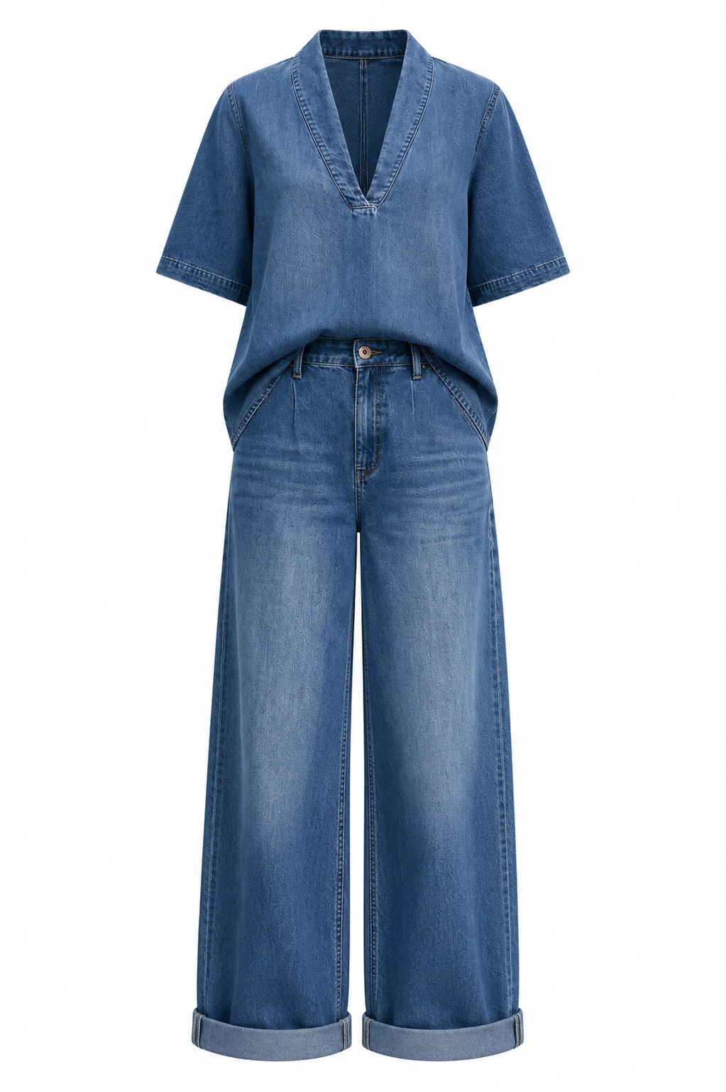 Wide-Leg 2 Piece Matching Set