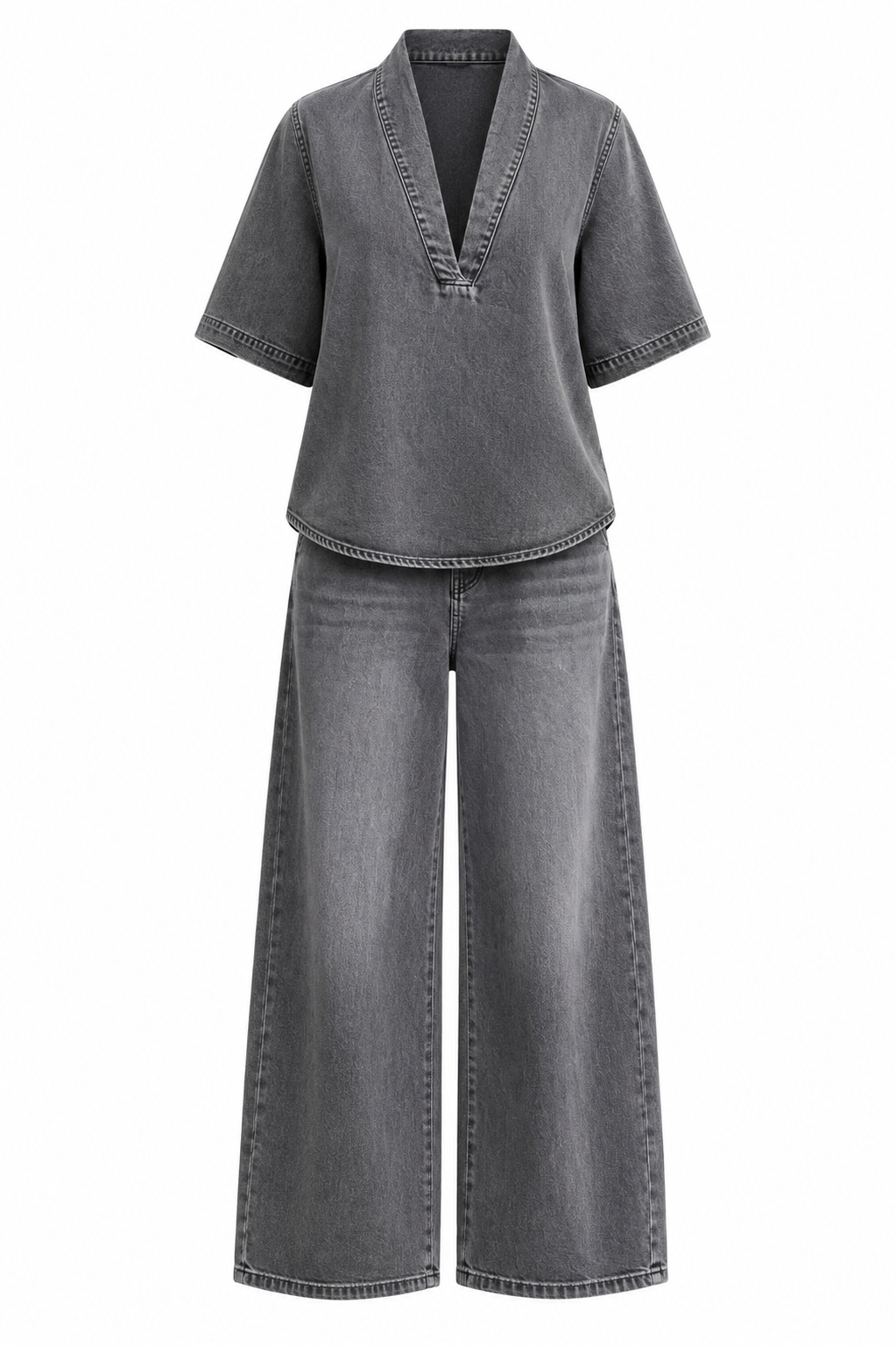 Wide-Leg 2 Piece Matching Set