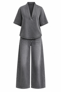 Wide-Leg 2 Piece Matching Set