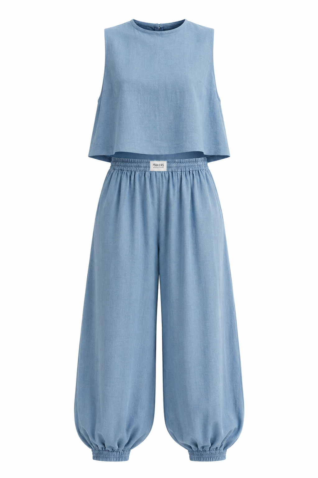Sleeveless Top Loose Trousers Women's Suit