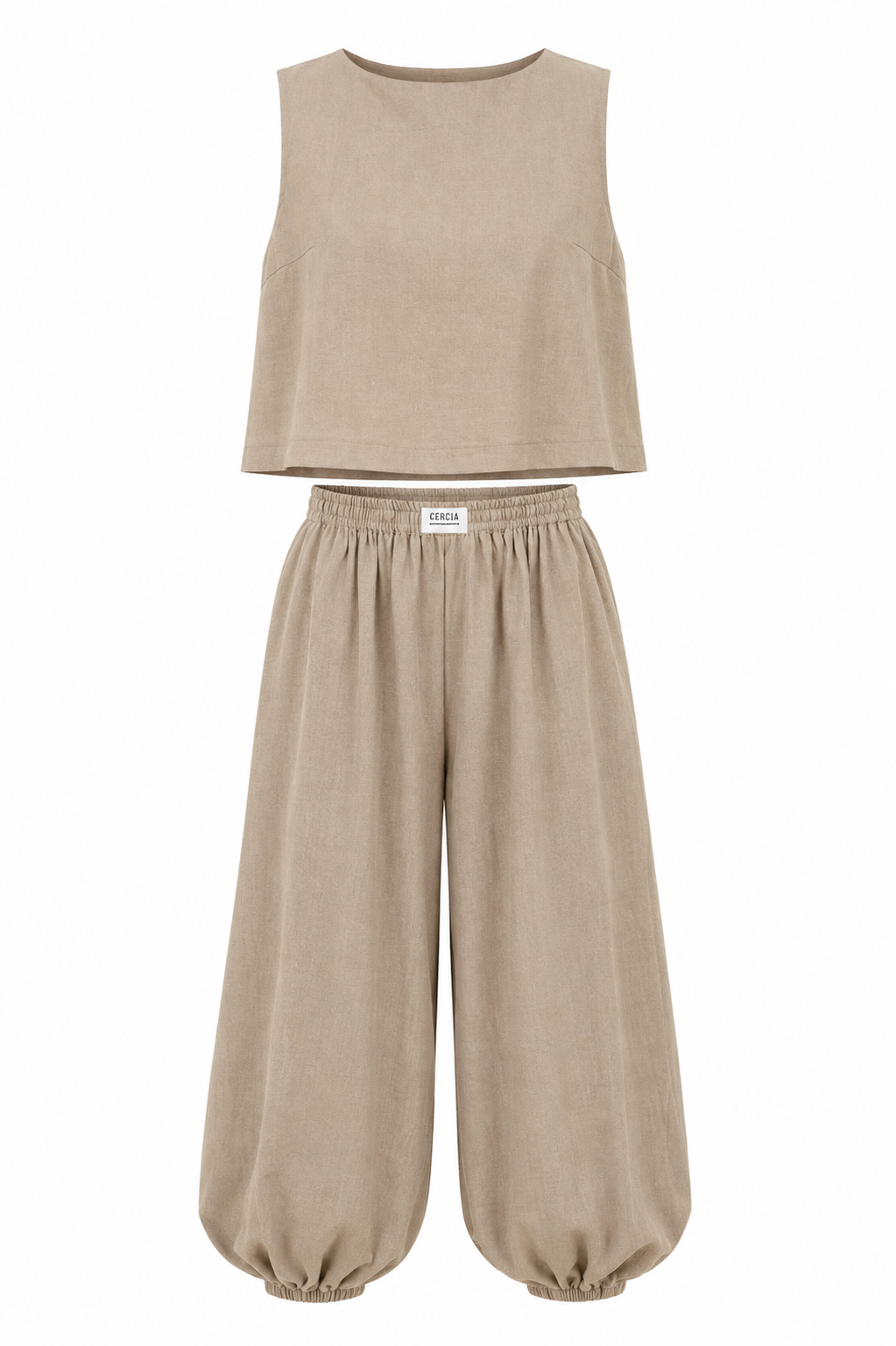 Sleeveless Top Loose Trousers Women's Suit