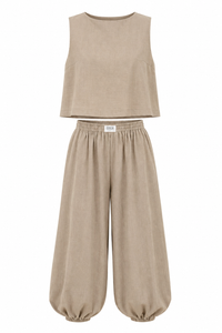 Sleeveless Top Loose Trousers Women's Suit