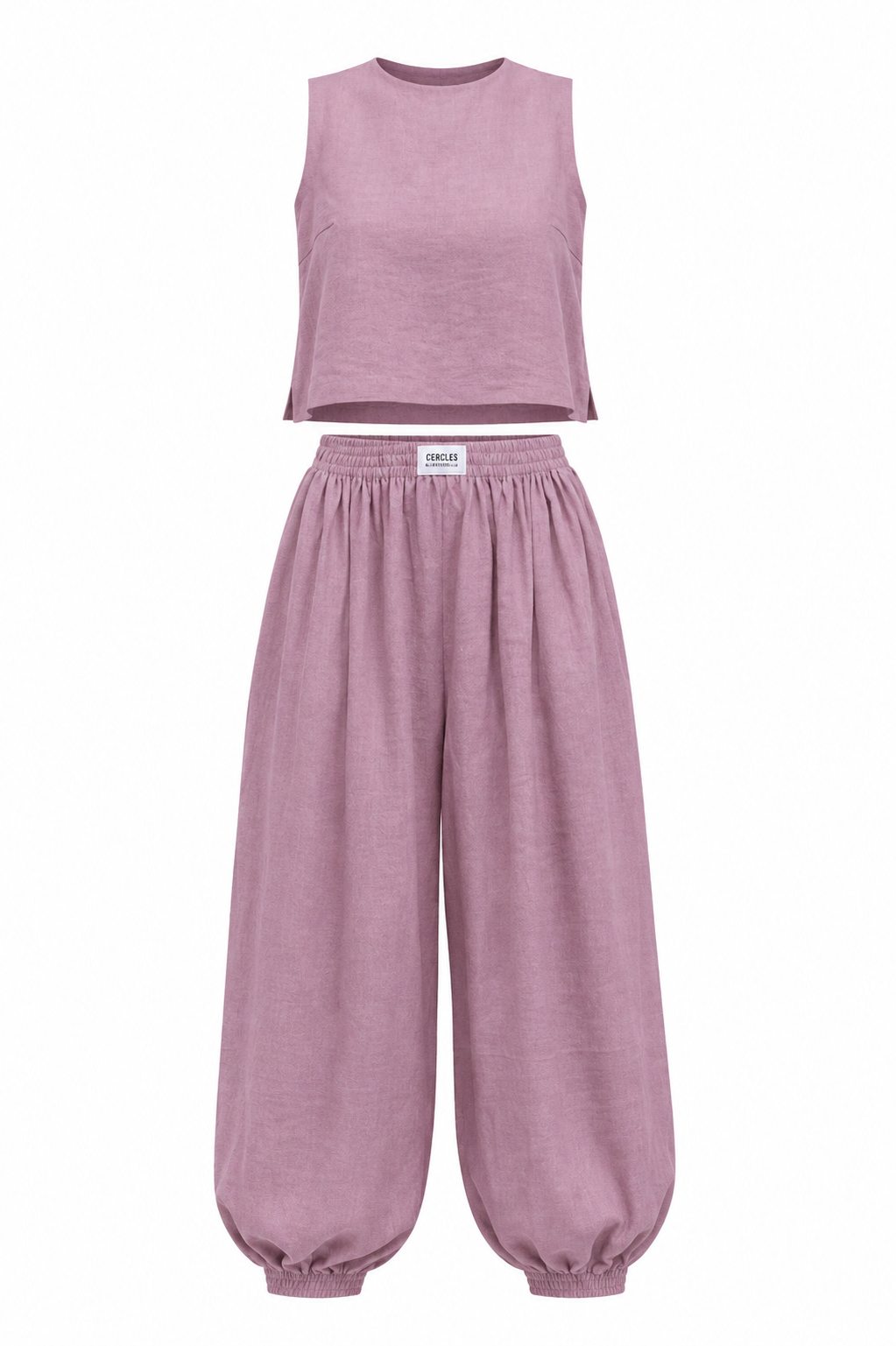 Sleeveless Top Loose Trousers Women's Suit