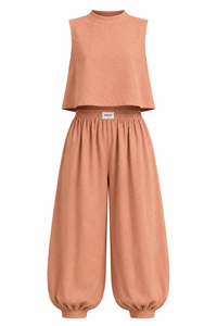Sleeveless Top Loose Trousers Women's Suit