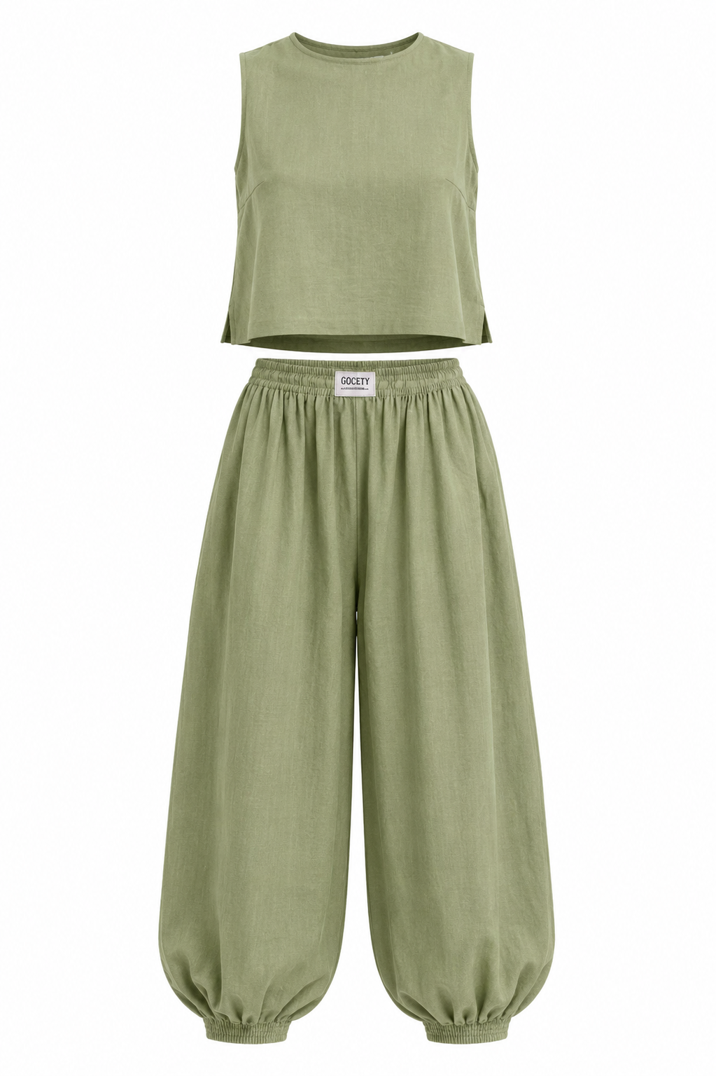 Sleeveless Top Loose Trousers Women's Suit