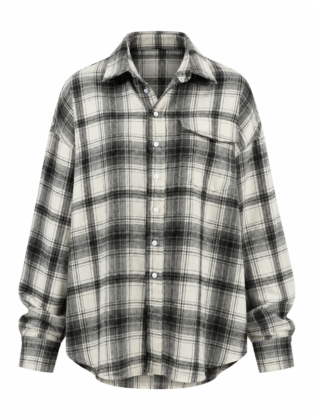 Plaid Button Up Long Sleeve Shirt