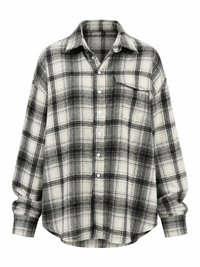 Plaid Button Up Long Sleeve Shirt