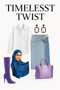 Blue Twist - Modestly Vogue 