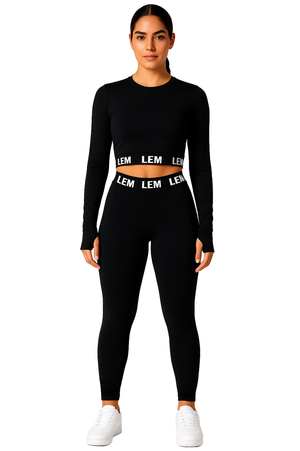 L.E.M Signature Logo Yoga Leggings  Pre Order for 2/26