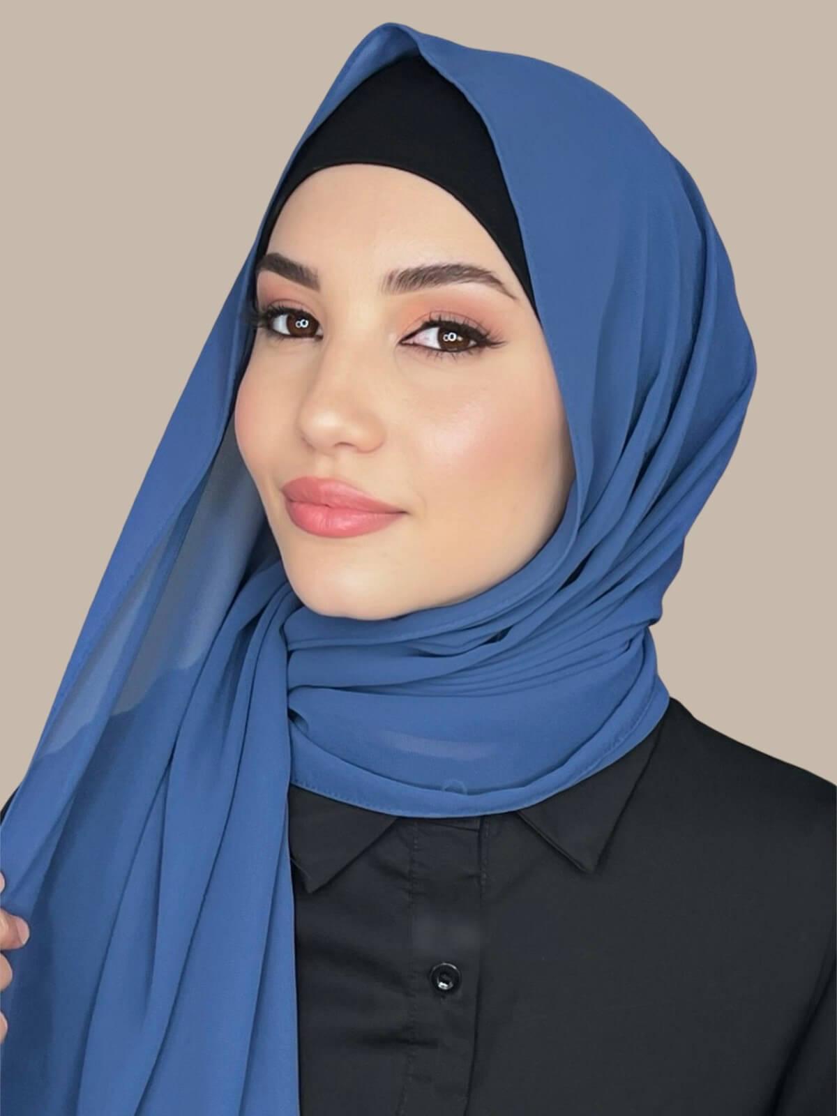Taupe Aire Chiffon Hijab | Lightweight & Elegant Draped Scarf - Modestly Vogue 
