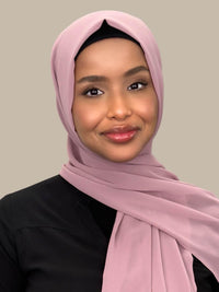 Taupe Aire Chiffon Hijab | Lightweight & Elegant Draped Scarf - Modestly Vogue 