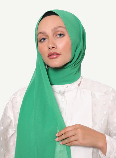 Taupe Aire Chiffon Hijab | Lightweight & Elegant Draped Scarf - Modestly Vogue 