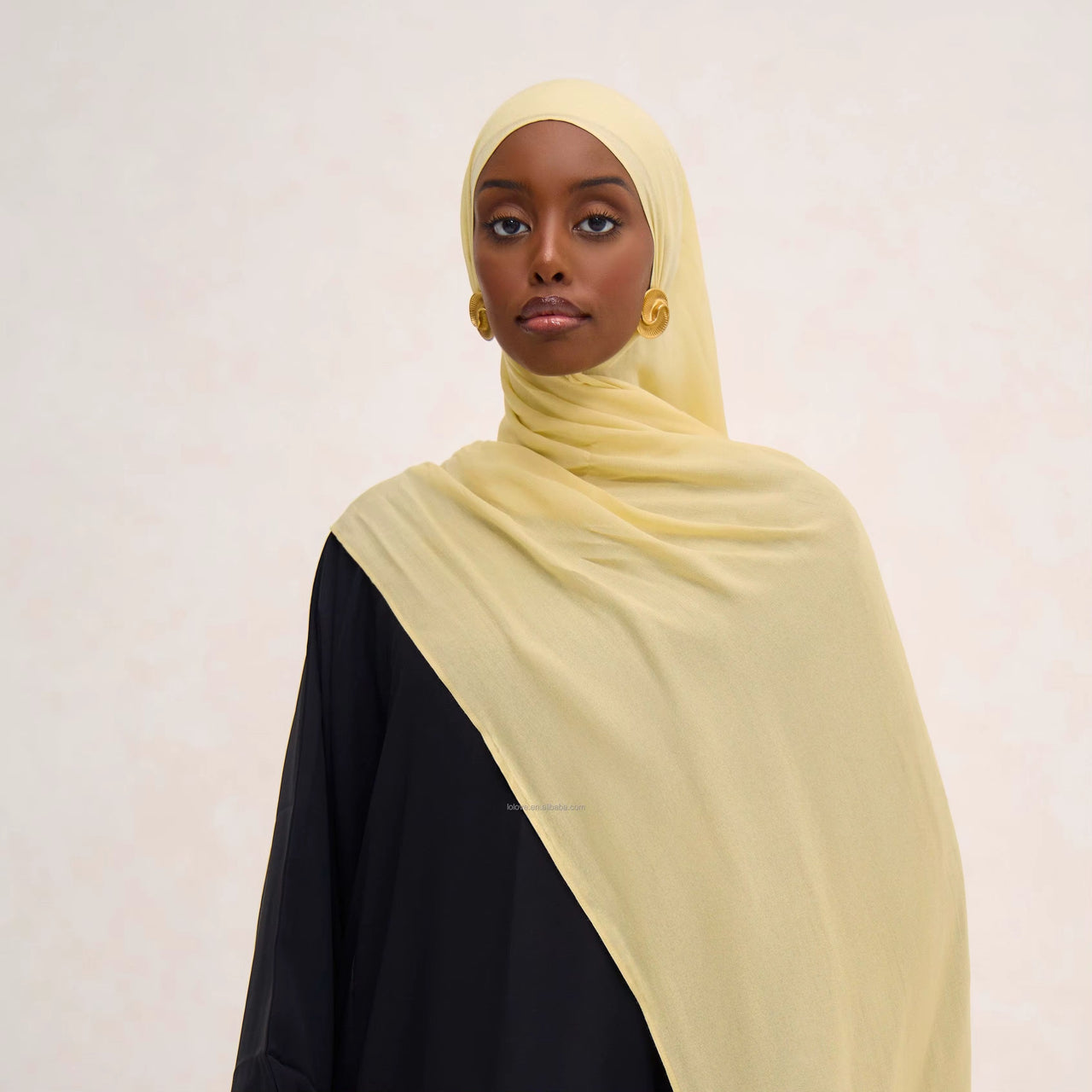 Taupe Aire Chiffon Hijab | Lightweight & Elegant Draped Scarf - Modestly Vogue 