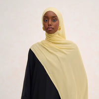 Taupe Aire Chiffon Hijab | Lightweight & Elegant Draped Scarf - Modestly Vogue 