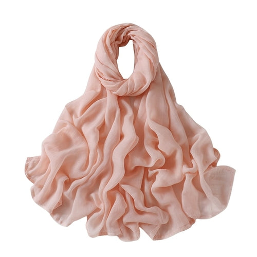 Muslim Hijab Scarf for Women – Lightweight Plain Shawl - Modestly Vogue 