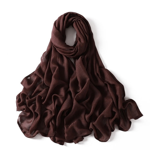Muslim Hijab Scarf for Women – Lightweight Plain Shawl - Modestly Vogue 