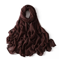 Muslim Hijab Scarf for Women – Lightweight Plain Shawl - Modestly Vogue 