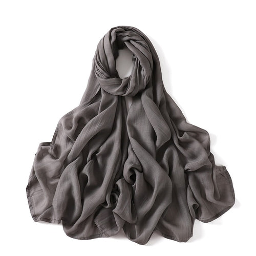 Muslim Hijab Scarf for Women – Lightweight Plain Shawl - Modestly Vogue 