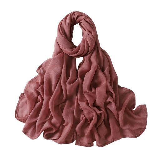 Muslim Hijab Scarf for Women – Lightweight Plain Shawl - Modestly Vogue 