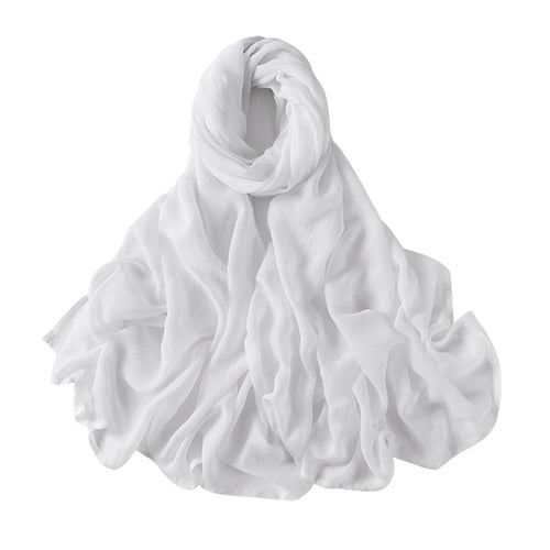 Muslim Hijab Scarf for Women – Lightweight Plain Shawl - Modestly Vogue 