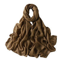 Muslim Hijab Scarf for Women – Lightweight Plain Shawl - Modestly Vogue 