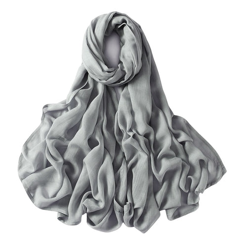 Muslim Hijab Scarf for Women – Lightweight Plain Shawl - Modestly Vogue 