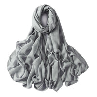 Muslim Hijab Scarf for Women – Lightweight Plain Shawl - Modestly Vogue 