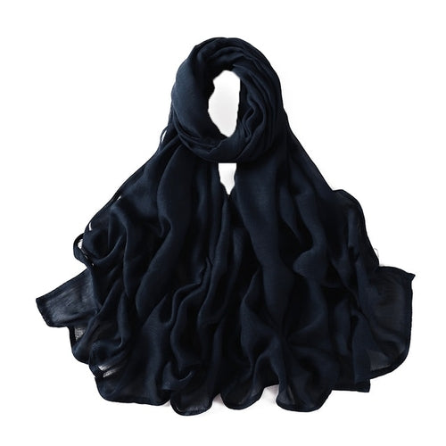 Muslim Hijab Scarf for Women – Lightweight Plain Shawl - Modestly Vogue 