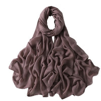 Muslim Hijab Scarf for Women – Lightweight Plain Shawl - Modestly Vogue 