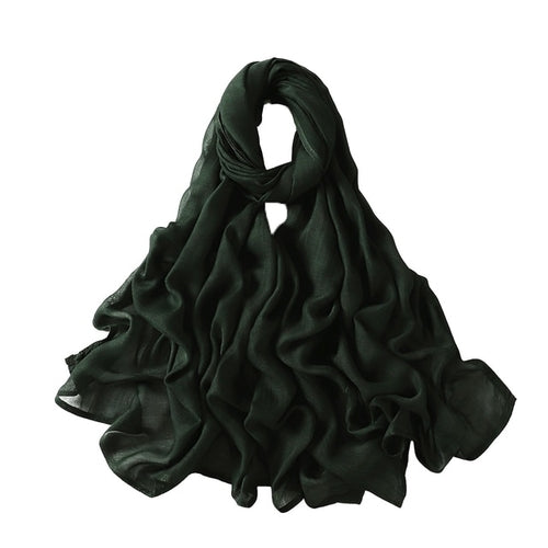 Muslim Hijab Scarf for Women – Lightweight Plain Shawl - Modestly Vogue 