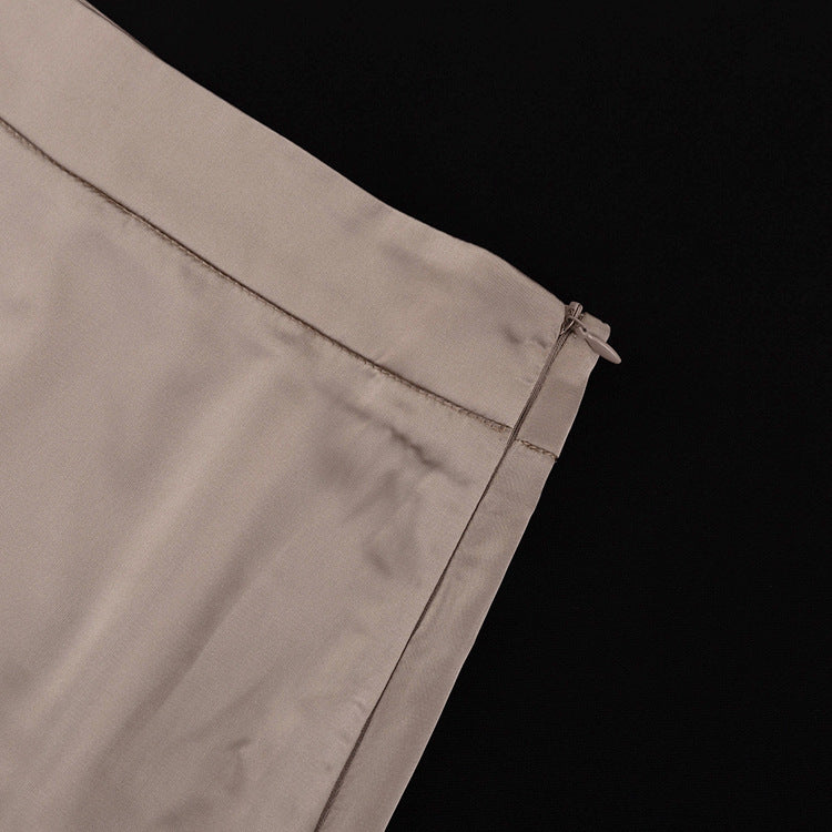 Graceful Women’s Irregular Asymmetric Ruffled Top & Skirt Set