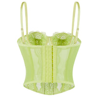 Women’s Lace Camisole with Built-In Bra and Pads