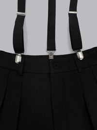 Suspender Trousers Women Adjustable Detachable Shoulder Strap Pocket Daily Workplace Casual Trousers - Modestly Vogue 