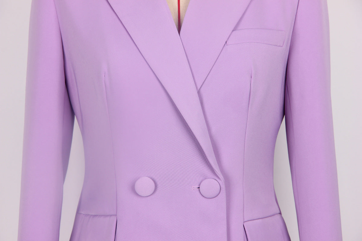 Black Tailored Bustier Blazer Suit Set Three Piece Pant Set - Modestly Vogue 