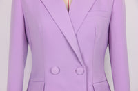 Black Tailored Bustier Blazer Suit Set Three Piece Pant Set - Modestly Vogue 